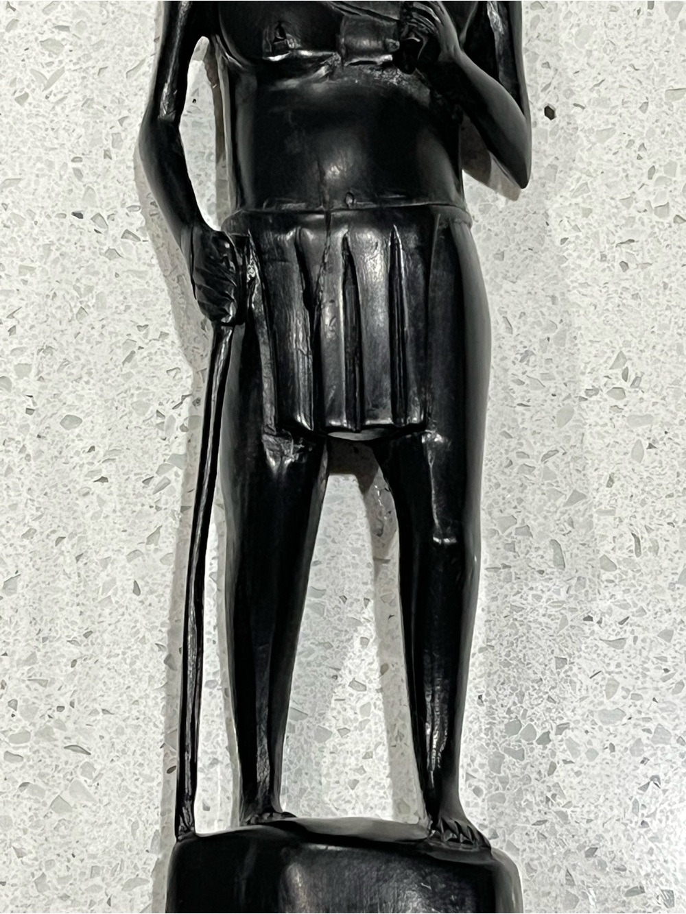 Mid 20th Century Filipino Ebony Hand Carved Wood Carving, Native Hunter/Gatherer - Picture 5 of 13